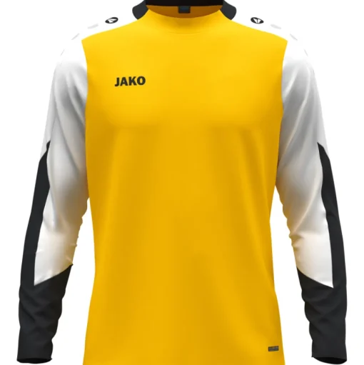 Jako Longsleeve Dynamic gelb-weiß-schwarz