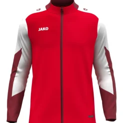 Jako Polyesterjacke Dynamic rot-weiß-dunkelrot