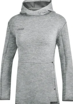 Jako Premium Basics Kapuzensweat grau meliert