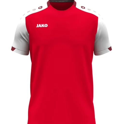 Jako T-Shirt Dynamic rot-weiß-dunkelrot
