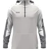 Jako Zip Hoodie Dynamic hellgrau-weiß-grau