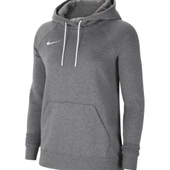 Nike Damen Fleece Hoodie Park 20 grau-weiß