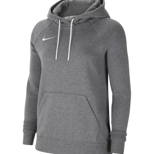 Nike Damen Fleece Hoodie Park 20 grau-weiß