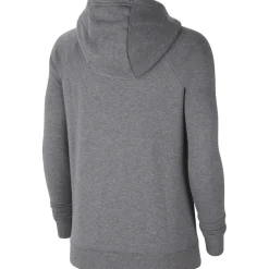 Nike Damen Fleece Hoodie Park 20 grau-weiß