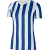 Nike Damen Kurzarm Trikot Striped Division IV weiß-blau