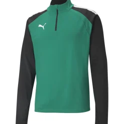 Puma 1/4 Zip Top teamLIGA grün-schwarz
