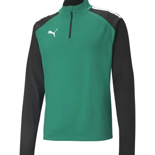 Puma 1/4 Zip Top teamLIGA grün-schwarz