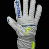 Reusch Attrakt Grip Finger Support TW-Handschuh Junior Grau Gelb F6016