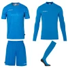 uhlsport Prediction Kinder Torwart Set fluo blau