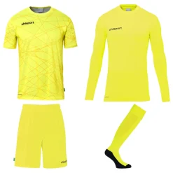 uhlsport Prediction Torwart Set fluo gelb/schwarz