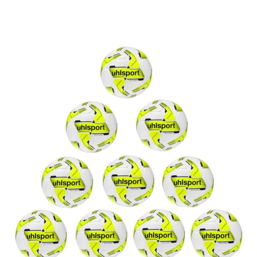 uhlsport 10x Ballpaket Fußball 350 Lite Addglue inkl. Ballsack | Größe 4